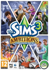 UK The Sims 3 Ambitions Box Art